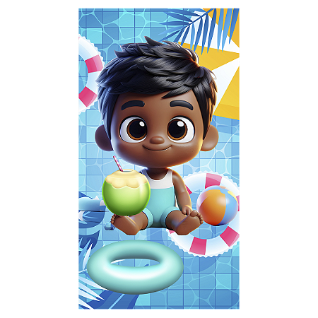 Capa Faixa Lateral Sublimado - Pool Party