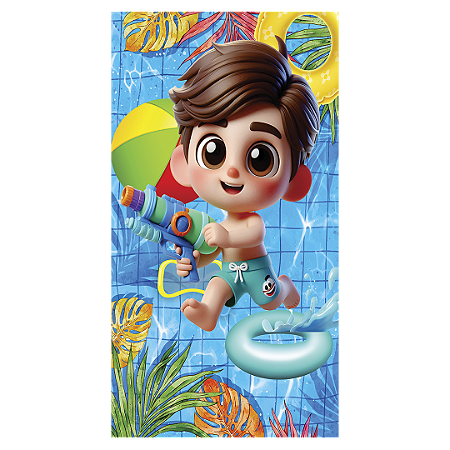 Capa Faixa Lateral Sublimado - Pool Party