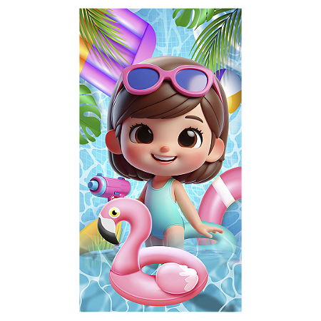 Capa Faixa Lateral Sublimado - Pool Party