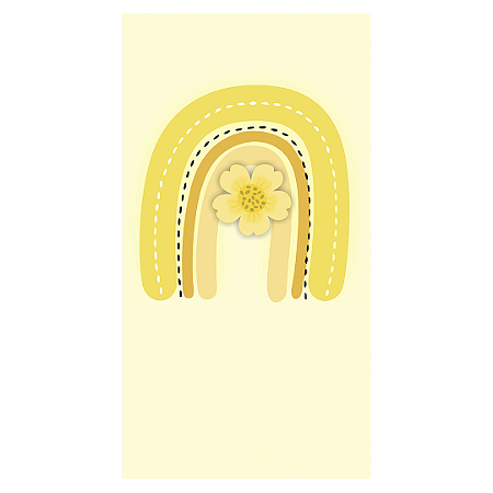 Capa Faixa Lateral Sublimado - Arco Iris Boho