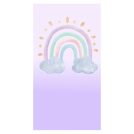 Capa Faixa Lateral Sublimado - Arco Iris Boho