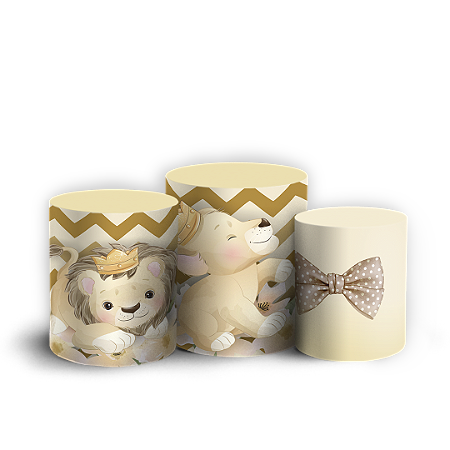 Capas Trio Cilindro Sublimado Vest Facil - Chá Revelação