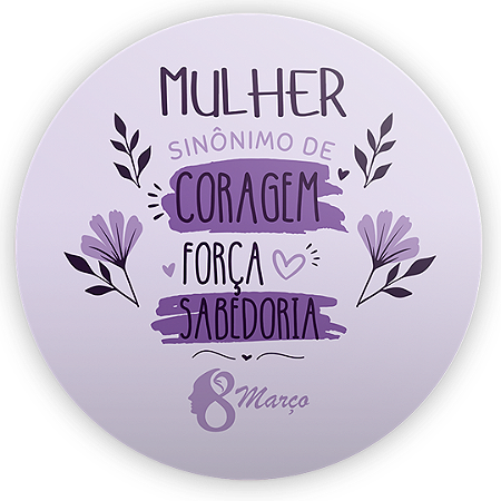 Capa Mini Painel Sublimado - Dia da Mulher