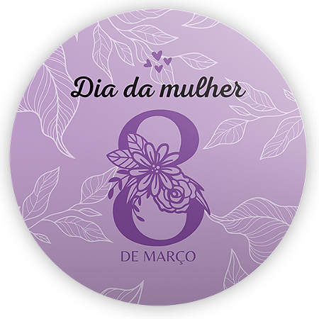 Capa Mini Painel Sublimado - Dia da Mulher
