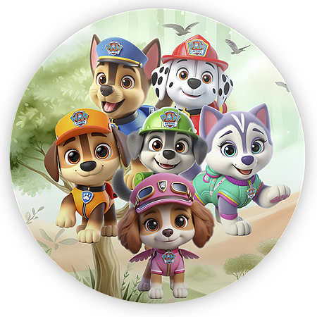 Capa Mini Painel Sublimado - Patrulha Canina