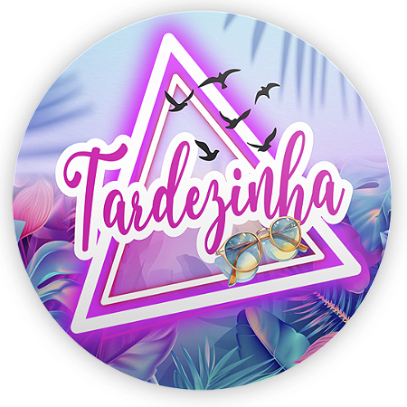 Capa Painel Redondo Sublimado - Tardezinha