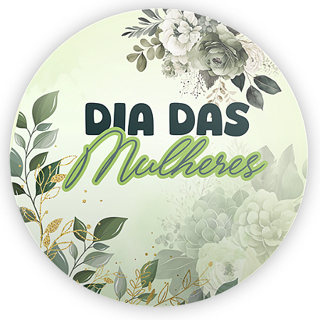 Capa Painel Redondo Sublimado - Dia Das Mulheres