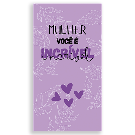 Capa Faixa Lateral Sublimado - Dia da Mulher