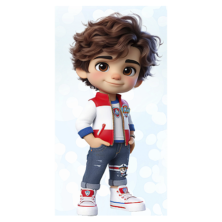 Capa Faixa Lateral Sublimado - Patrulha Canina