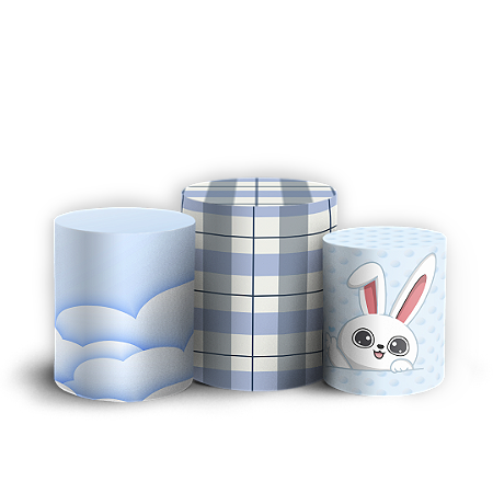 Capas Trio Cilindro Sublimado Vest Facil - Páscoa