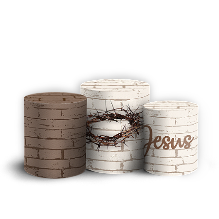 Capas Trio Cilindro Sublimado Vest Facil - Páscoa