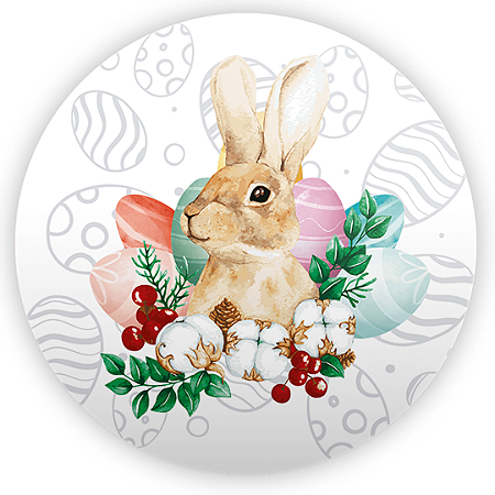 Capa Mini Painel Sublimado - Páscoa