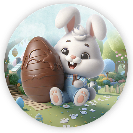 Capa Mini Painel Sublimado - Páscoa