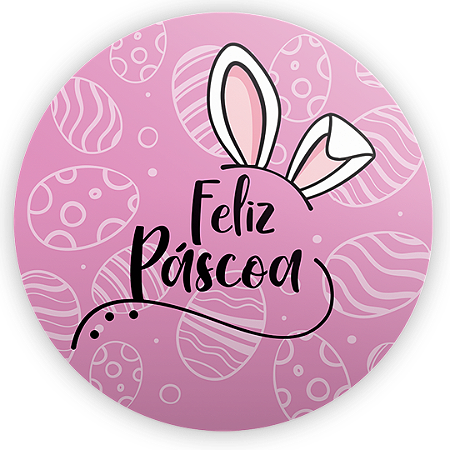 Capa Painel Redondo Sublimado - Páscoa