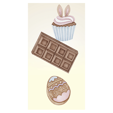 Capa Faixa Lateral Sublimado - Páscoa