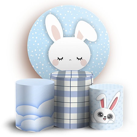 Capas Painel Redondo e Trio Cilindro Sublimado - Páscoa