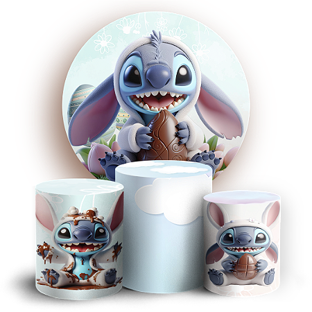 Capas Painel Redondo e Trio Cilindro Sublimado - Páscoa