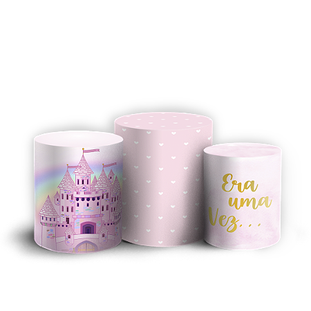 Capas Trio Cilindro Sublimado Vest Facil - Princesas