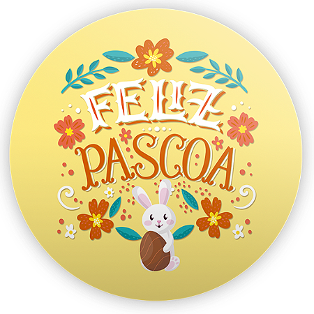 Capa Mini Painel Sublimado - Páscoa