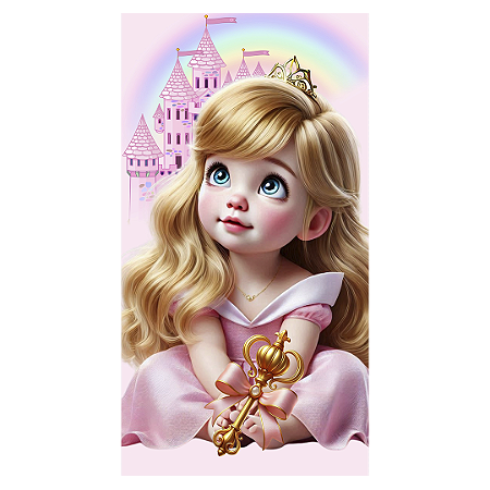 Capa Faixa Lateral Sublimado - Princesa