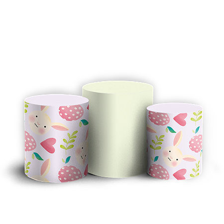 Capas Trio Cilindro Sublimado Vest Facil - Pascoa