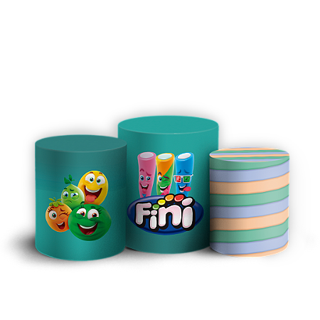 Capas Trio Cilindro Sublimado Vest Facil - Doces Fini