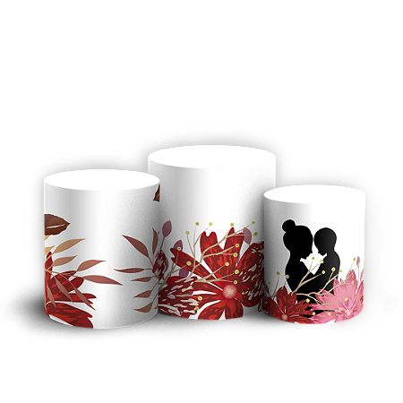 Capas Trio Cilindro Sublimado Vest Facil - Dia de la Madre