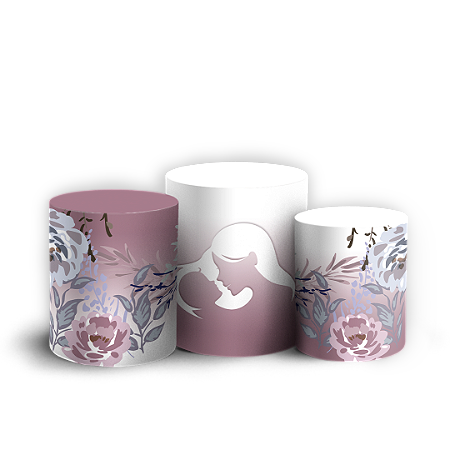 Capas Trio Cilindro Sublimado Vest Facil - Dia de la Madre