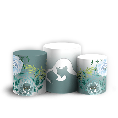 Capas Trio Cilindro Sublimado Vest Facil - Dia de la Madre