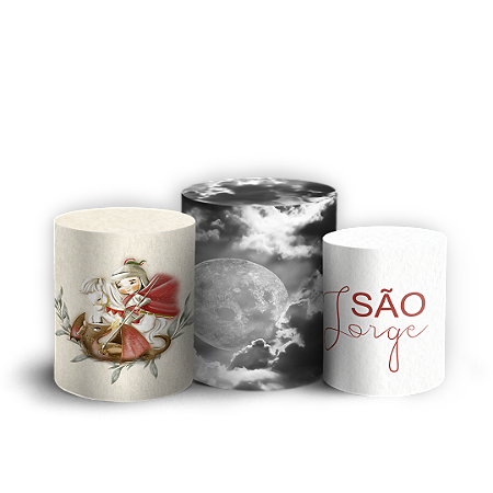 Capas Trio Cilindro Sublimado Vest Facil - São Jorge