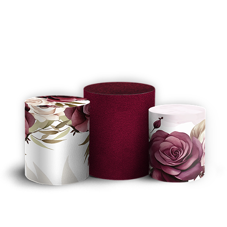 Capas Trio Cilindro Sublimado Vest Facil - Dia Das Mães