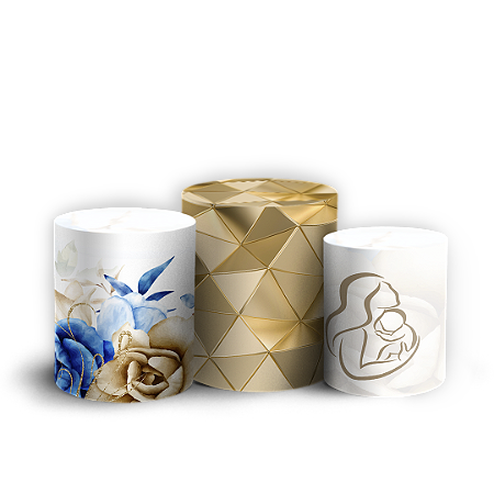 Capas Trio Cilindro Sublimado Vest Facil - Dia Das Mães