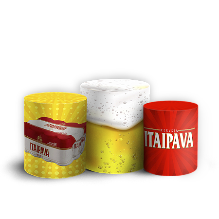 Capas Trio Cilindro Sublimado Vest Facil - Cerveja