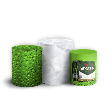 Capas Trio Cilindro Sublimado Vest Facil - Cerveja