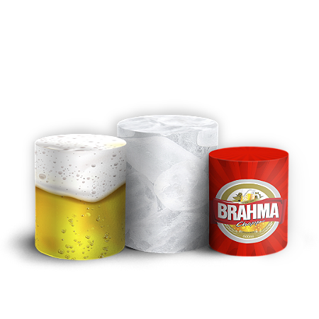 Capas Trio Cilindro Sublimado Vest Facil - Cerveja