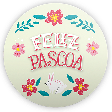 Capa Mini Painel Sublimado - Pascoa