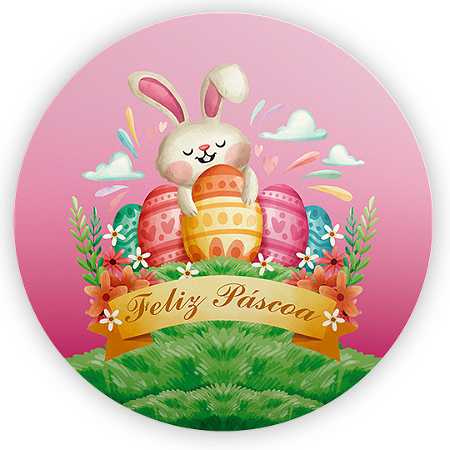 Capa Mini Painel Sublimado - Páscoa