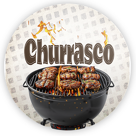 Capa Mini Painel Sublimado - Churrasco