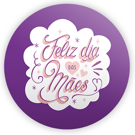 Capa Painel Redondo Sublimado - Dia Das Mães