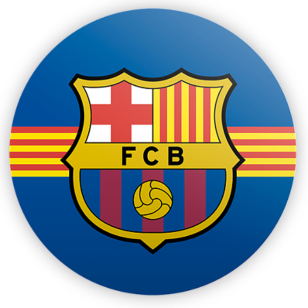 Capa Painel Redondo Sublimado - Time Barcelona