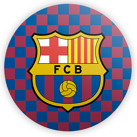 Capa Painel Redondo Sublimado - Time Barcelona