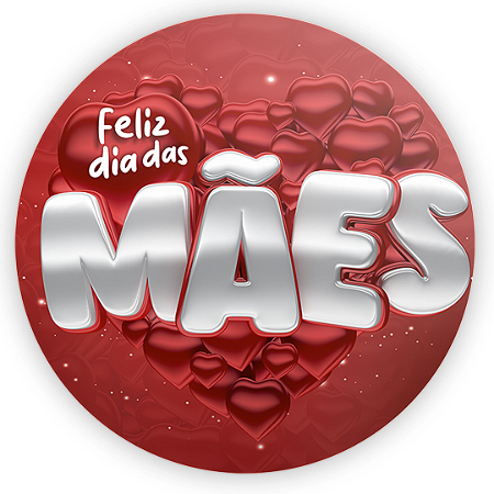 Capa Painel Redondo Sublimado - Dia Das Mães