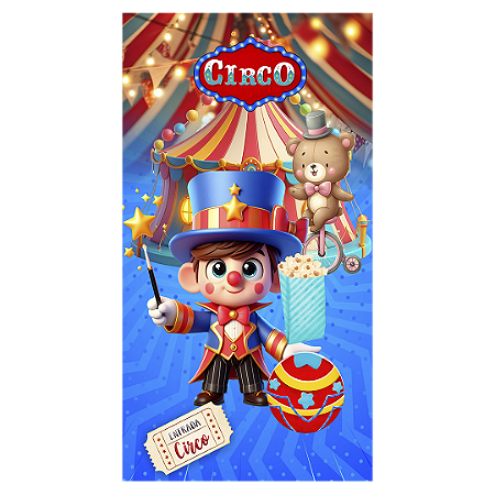 Capa Faixa Lateral Sublimado - Circo