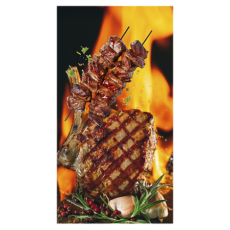 Capa Faixa Lateral Sublimado - Churrasco