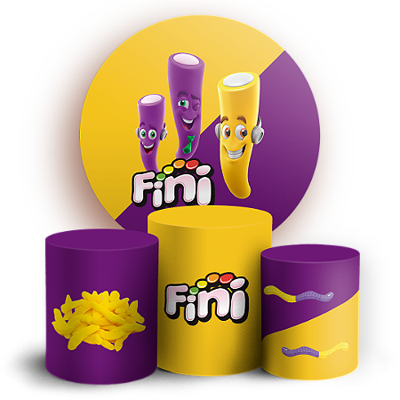 Capas Painel Redondo e Trio Cilindro Sublimado - Fini