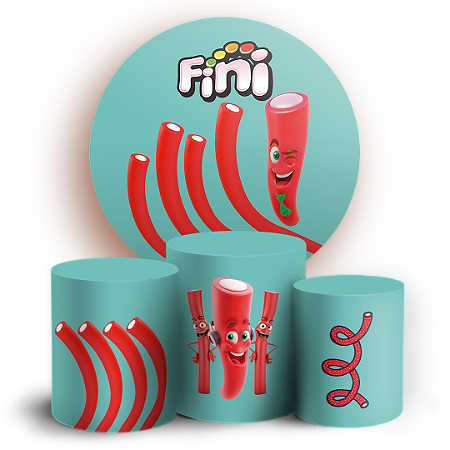 Capas Painel Redondo e Trio Cilindro Sublimado - Doces Fini