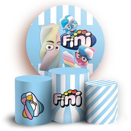 Capas Painel Redondo e Trio Cilindro Sublimado - Doces Fini