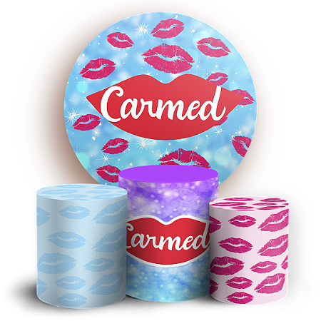 Capas Painel Redondo e Trio Cilindro Sublimado - Carmed