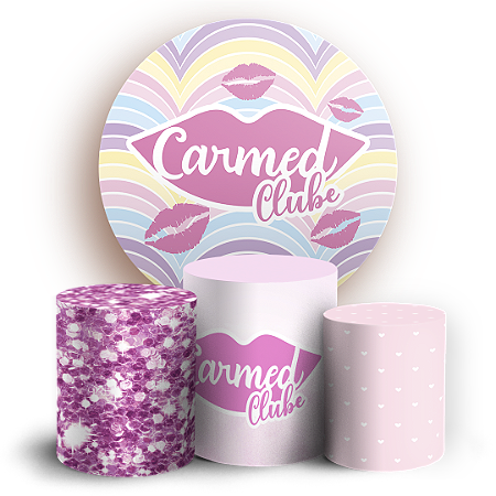 Capas Painel Redondo e Trio Cilindro Sublimado - Carmed