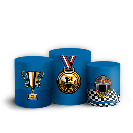 Capas Trio Cilindro Sublimado Vest Facil - Formula 1